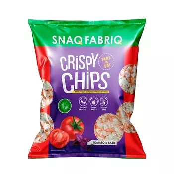 SNAQ FABRIQ Чипсы цельнозерновые со вкусом "Томат и базилик"