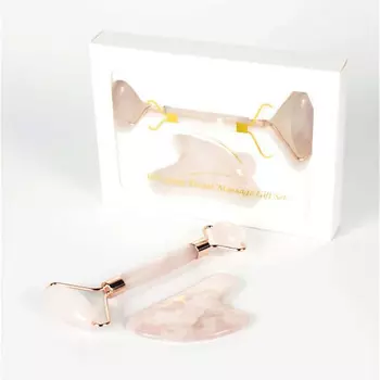 SNIP SNAP Набор массажер-роллер и гуаша кварц