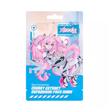 SODA Chan Маска для лица тканевая Cherry Extract Refreshing Face Mask #softdivalution