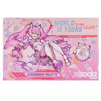 SODA Chan Палетка теней World Is Yours #softdivalution