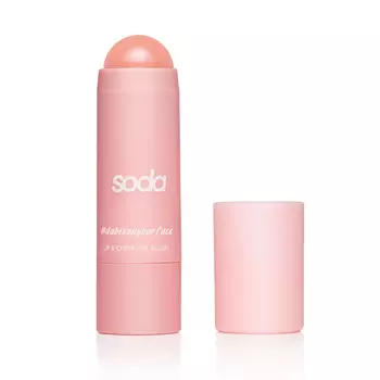 SODA LIP &amp; CHEEK GEL BLUSH #debitonyourface ПОМАДА+РУМЯНА В СТИКЕ