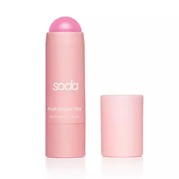 SODA LIP &amp; CHEEK GEL BLUSH #debitonyourface ПОМАДА+РУМЯНА В СТИКЕ