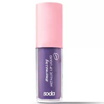 SODA METALLIC LIP LIQUID #mermazing Жидкая помада с эффектом металлик