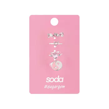 SODA Набор колец Shiny Cuties