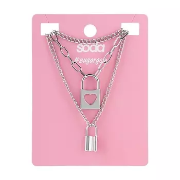 SODA Ожерелье CHAIN 3-IN-1 SILVER COLOR #sugargem