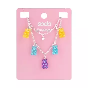SODA Ожерелье RAINBOW BEARS #sugargem
