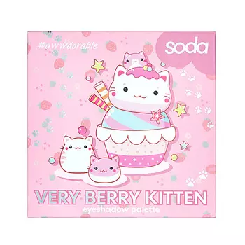 SODA Палетка теней Very Berry Kitten #awwdorable