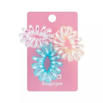 SODA Резинки для волос HOLOGRAPHIC SPIRAL #sugargem