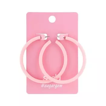 SODA Серьги BIG PINK RINGS #sugargem