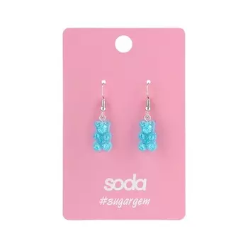 SODA Серьги BLUE BEARS #sugargem
