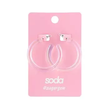 SODA Серьги HOLO RINGS #sugargem