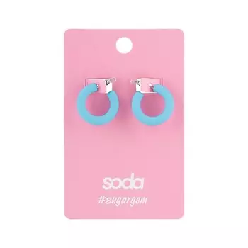SODA Серьги SMALL BLUE RINGS #sugargem