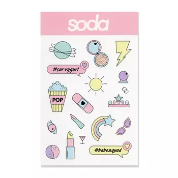 SODA STICKERS #stickystuff ДЕКОРАТИВНЫЕ НАКЛЕЙКИ