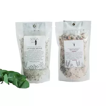 SOFIA SPA Микс солевых смесей для ванн "PINK MOOD" & "LAVENDER DREAMS" 90.0