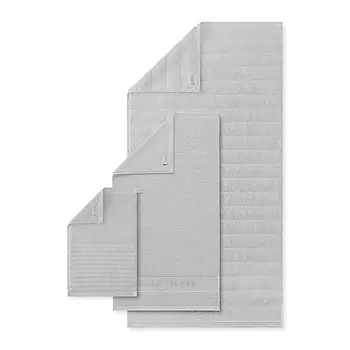 SOFT SILVER Набор Antibacterial Cotton Towels, полотенца для лица и тела 3 шт. Цвет: «Благородное серебро» (серый)