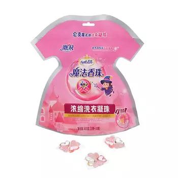 SOFTXIN Капсулы для стирки гипоаллергенные 4в1 со стойким нежным ароматом и кондиционером 40.0