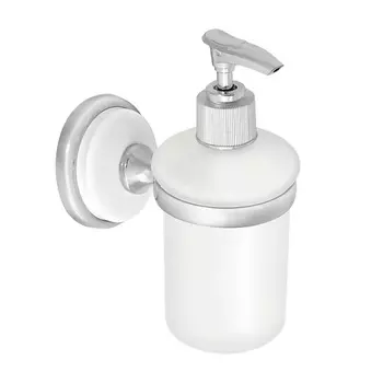 SOLINNE Дозатор для жидкого мыла стеклянный Blanco