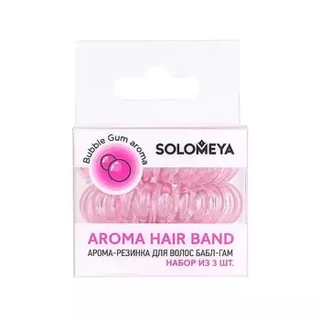 SOLOMEYA Арома-резинка для волос "Бабл-гам" Aroma Hair Band