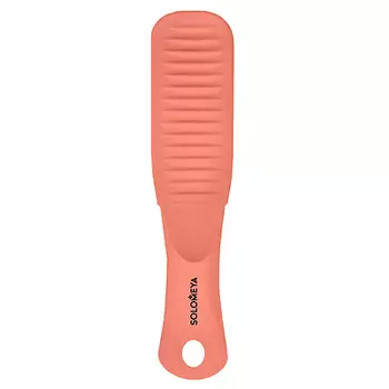 SOLOMEYA Педикюрная пилка с микромассажем Персиковый коралл #80/150/ Pedicure nailfile with micromassage Living Coral
