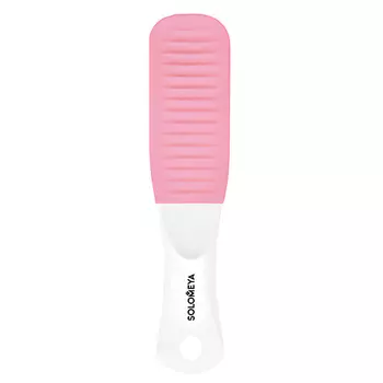 SOLOMEYA Педикюрная пилка с микромассажем Розовый кварц #80/150/ Pedicure nailfile with micromassage Pink Quartz