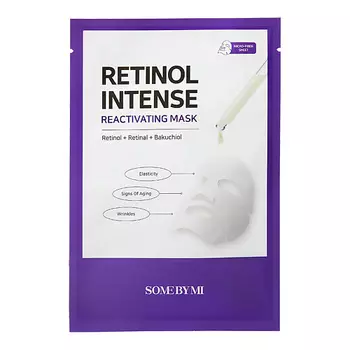SOME BY MI Маска для лица RETINOL INTENSE с ретинолом и бакучиолом (anti-age) 22.0