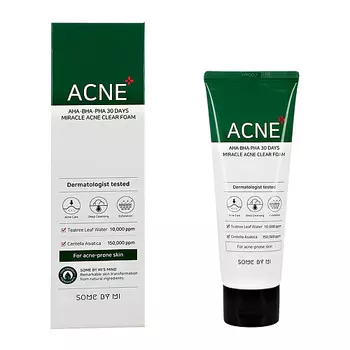 SOME BY MI Пенка для умывания с AHA, BHA, PHA-кислотами, экстрактами центеллы и чайного дерева 100.0