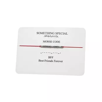 SOMETHING SPECIAL LIFESTYLE JEWELRY Браслет MorseCode «BFF» (Лучшие друзья навсегда)