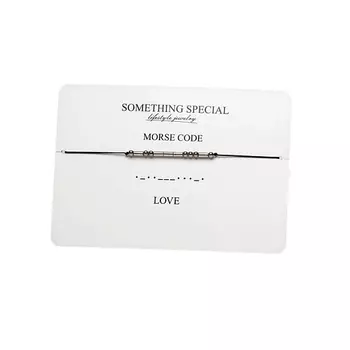 SOMETHING SPECIAL LIFESTYLE JEWELRY Браслет MorseCode «Love» (Любовь)
