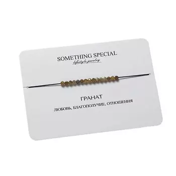 SOMETHING SPECIAL LIFESTYLE JEWELRY Браслет с зеленым гранатом mini