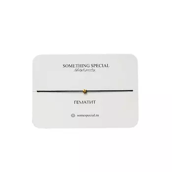 SOMETHING SPECIAL LIFESTYLE JEWELRY Браслет с золотой мини звездой на черной нити
