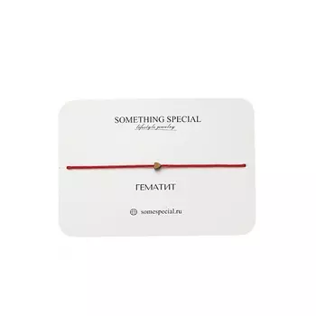SOMETHING SPECIAL LIFESTYLE JEWELRY Браслет с золотым сердцем на красной нити