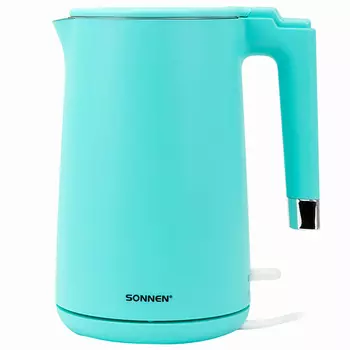 SONNEN Чайник SN KT-8719 ДВОЙНЫЕ СТЕНКИ 2200Вт мятн