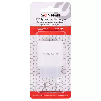 SONNEN Сетевое зарядное устройство с разъёмом Type-C