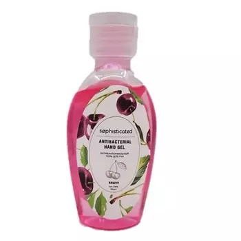 ЛЭТУАЛЬ SOPHISTICATED Косметический антибактериальный гель для рук c ароматом "вишня" Antibacterial gel "Cherry"
