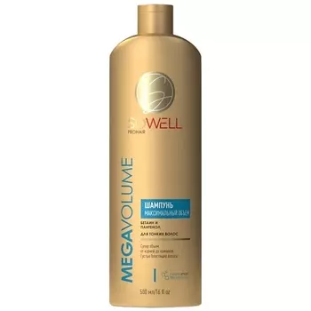 SOWELL Шампунь объемообразующий для тонких и нормальных волос Mega Volume