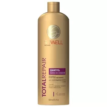 SOWELL Шампунь восстанавливающий для поврежденных, секущихся волос Total Repair