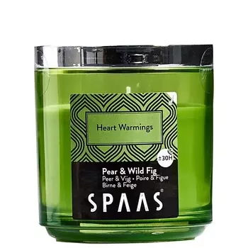 SPAAS Свеча ароматическая в стакане с кольцом Груша инжир 1