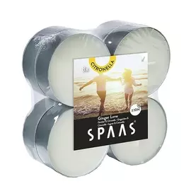 SPAAS Свеча чайная макси Цитронелла Имбирная любовь 1