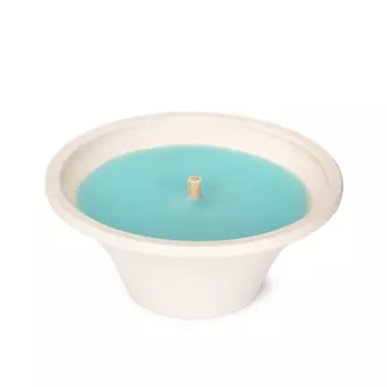 SPAAS Свеча в терракотовой чаше аква блю 1