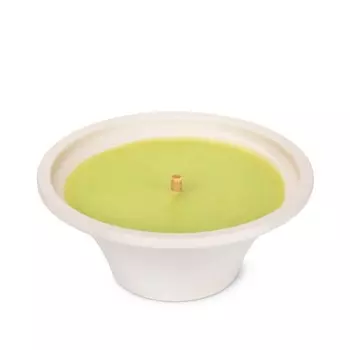 SPAAS Свеча в терракотовой чаше зеленое яблоко 1