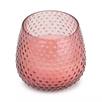 SPAAS Свеча в текстурном цветном стакане пыльная роза 1