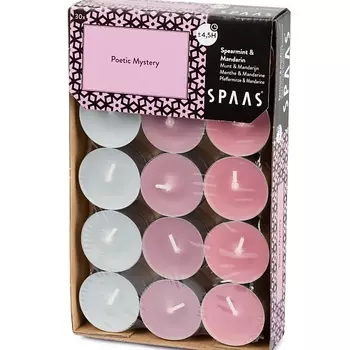 SPAAS Свечи чайные POETIC MYSTERY Мята и мандарин