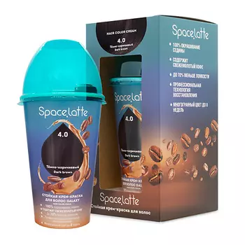 SPACE.LATTE Стойкая крем краска для волос