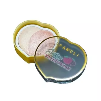 SPARCLI Хайлайтер для лица и тела сухой запеченый "Клубника"