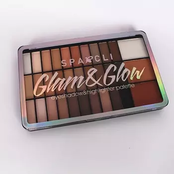 SPARCLI Тени для век палетка, тени для глаз блестящие + Хайлайтеры