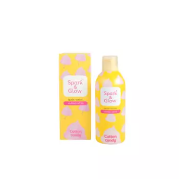 SPARK&GLOW Гель-пена для душа с ароматом сахарной ваты - Cotton candy body wash