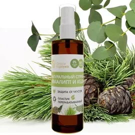 СПАСИ БАРСУКА Спрей от комаров натуральный с Цитронеллой и Кедром 100