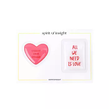 SPIRIT OF INSIGHT Объемные стикеры “Про любовь”