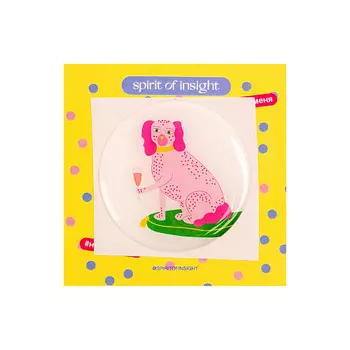 SPIRIT OF INSIGHT Объемные стикеры “Пудель с бокалом”