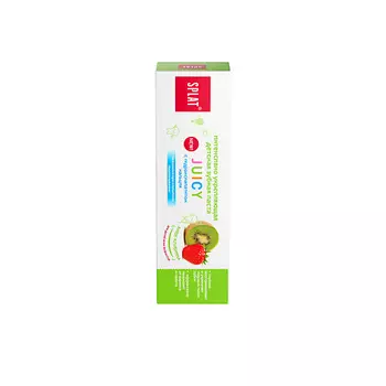 SPLAT Детская укрепляющая зубная паста с гидроксиапатитом "Киви-Клубника" Juicy Kiwi-Strawberry